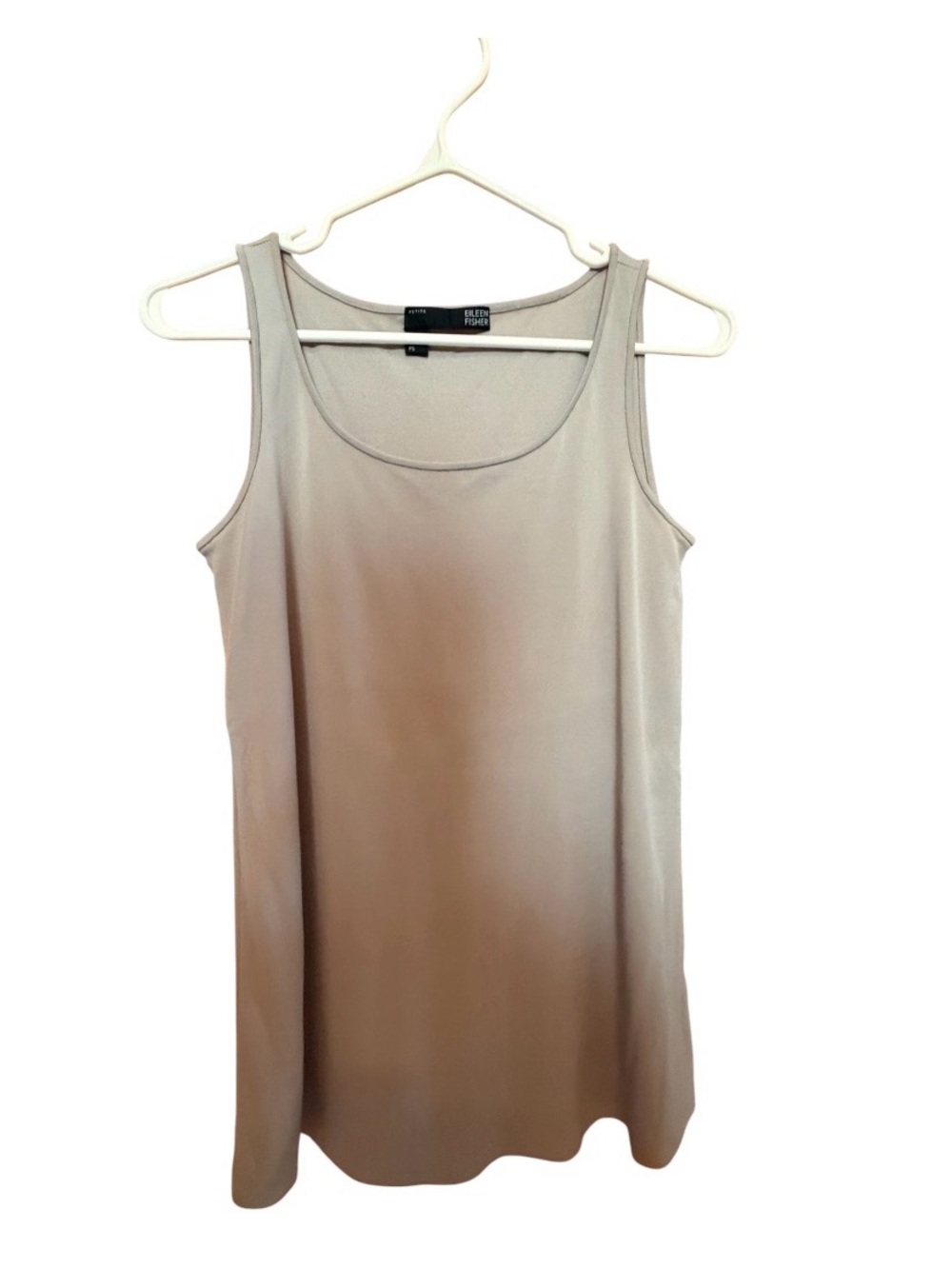Eileen Fisher Scoop Neck Tank Top in light grey